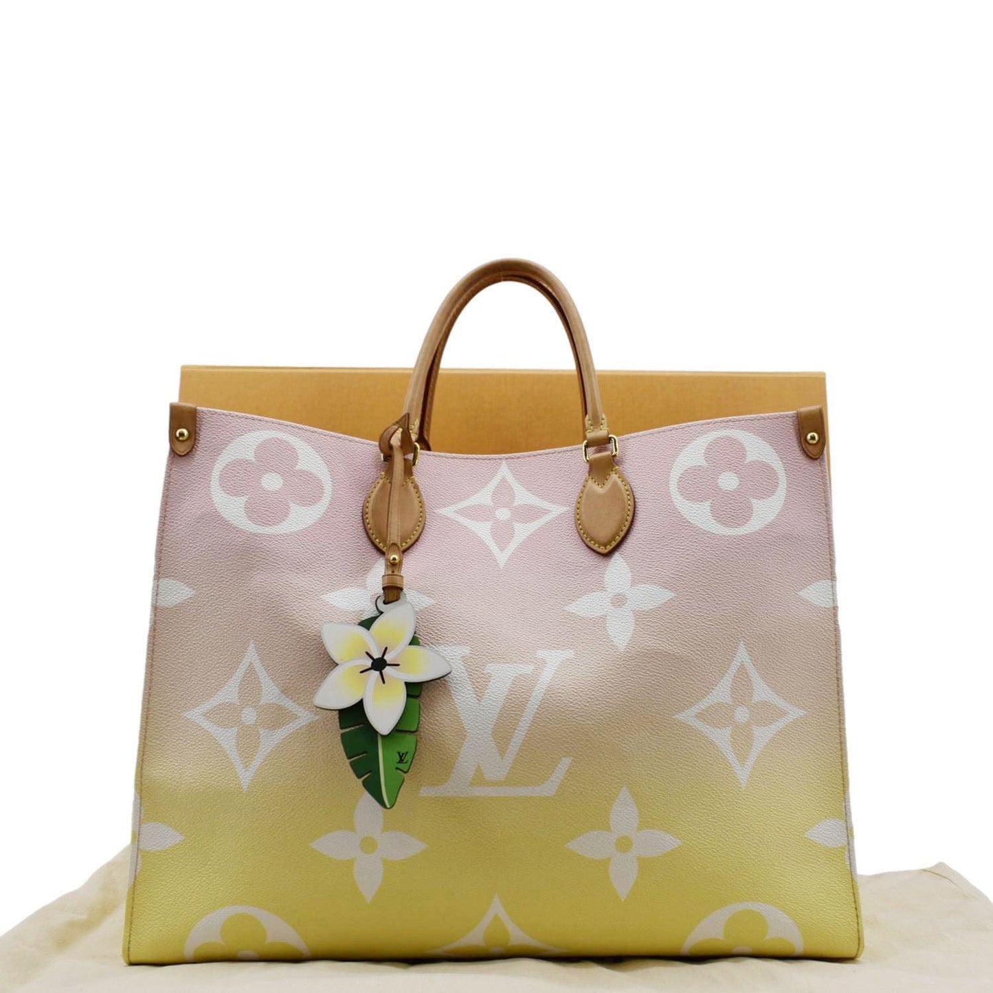 LOUIS VUITTON Pool Onthego GM Monogram Canvas Tote Bag Pink