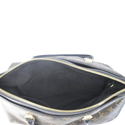 LOUIS VUITTON Pallas MM Monogram Canvas Shoulder Bag Brown