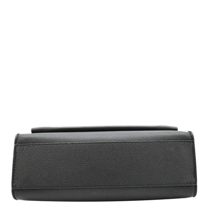 LOUIS VUITTON Mylockme Leather Chain Crossbody Bag Black