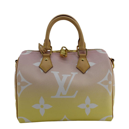 LOUIS VUITTON Speedy Bandouliere 25 By The Pool Giant Monogram Shoulder Bag Multicolor