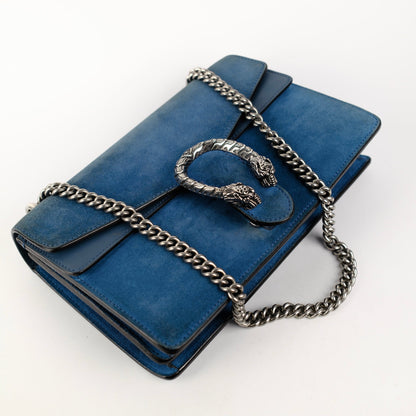 Gucci Small Dionysus Blue Suede