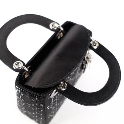 Christian Dior Mini Lady Dior Satin Black