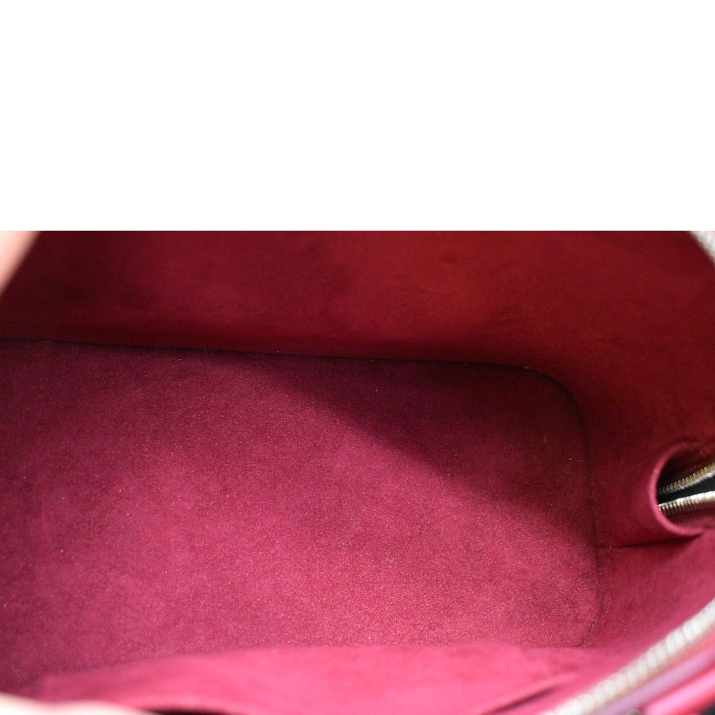 LOUIS VUITTON Alma BB Epi Leather Satchel Crossbody Bag Red