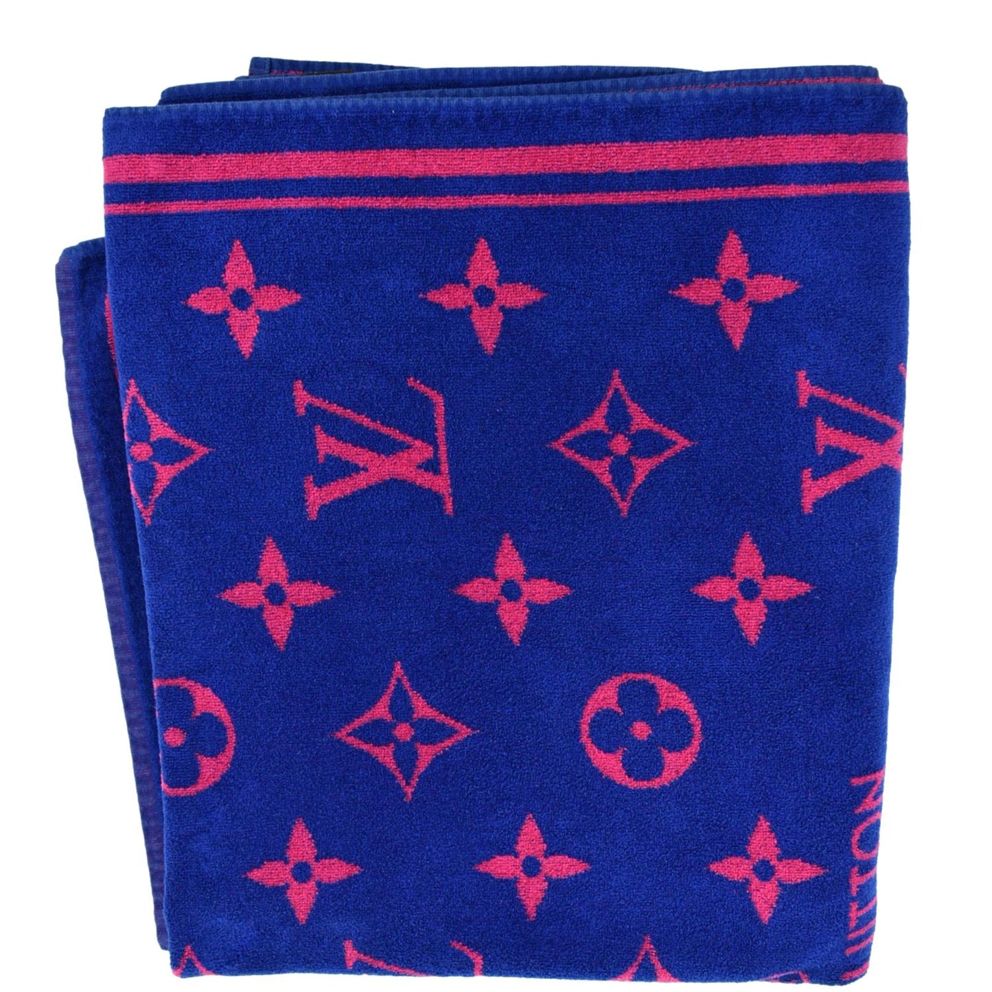 LOUIS VUITTON Monogram Classic Beach Towel Pink