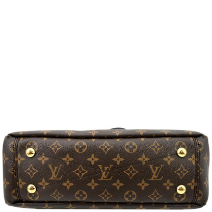 LOUIS VUITTON Pallas Chain Monogram Canvas Shopper Tote Bag Brown