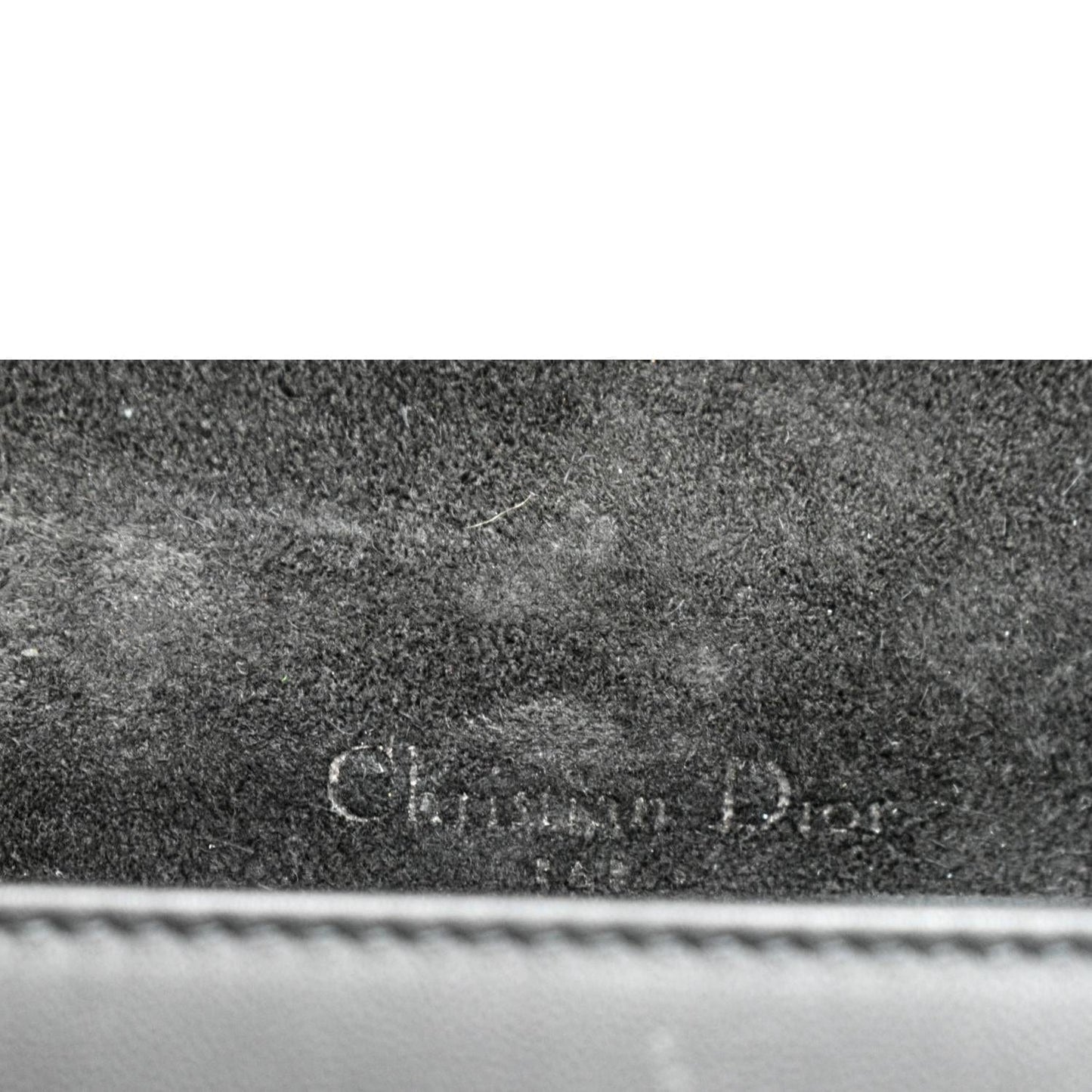 CHRISTIAN DIOR Lady Dior Cannage Leather Crossbody Chain wallet Black