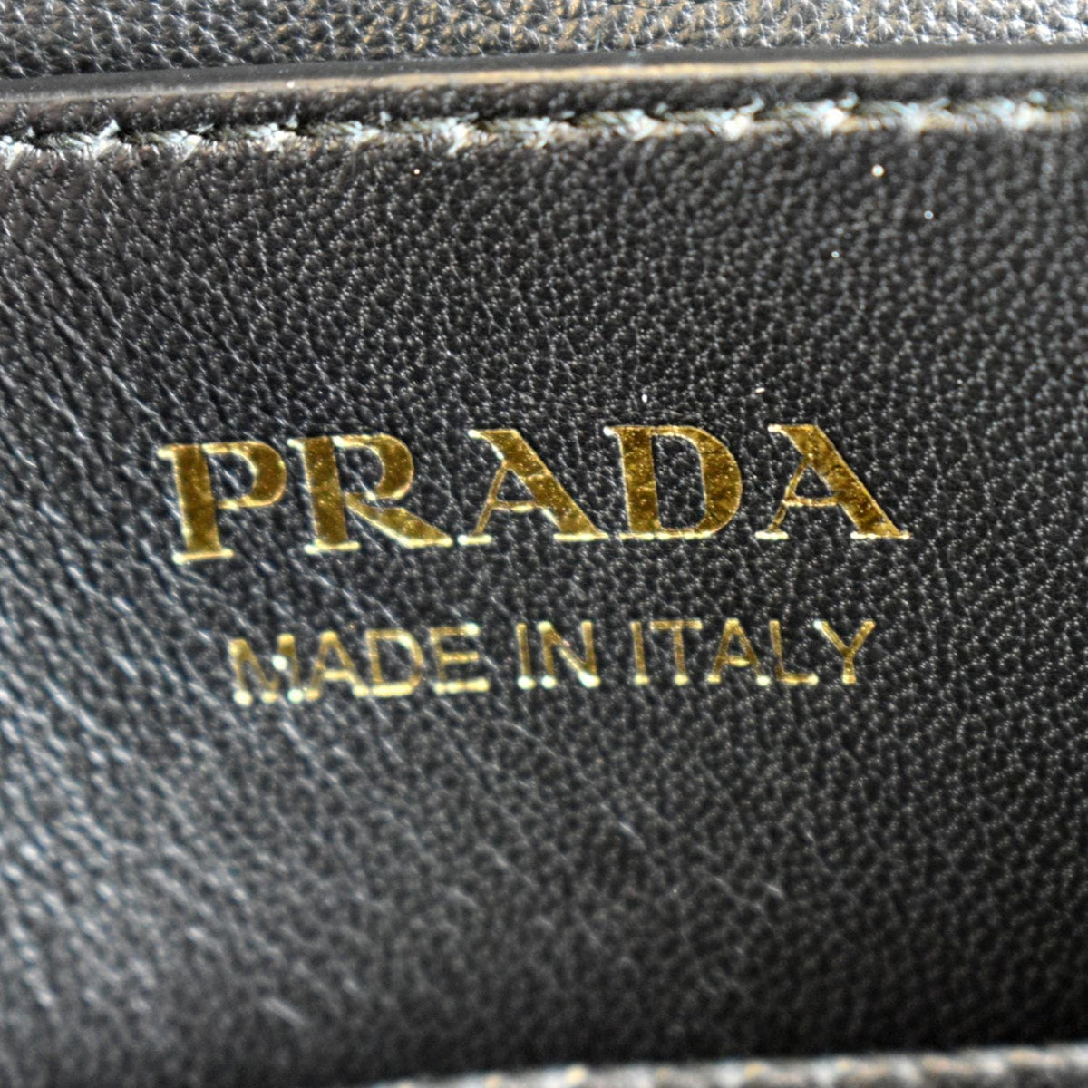 PRADA Double Handle Saffiano Leather Tote Bag Black