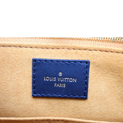 LOUIS VUITTON Onthego MM Monogram Empreinte Leather Shoulder Bag Black