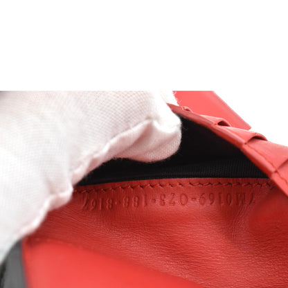 FENDI Monster Eyes Leather Wallet Black