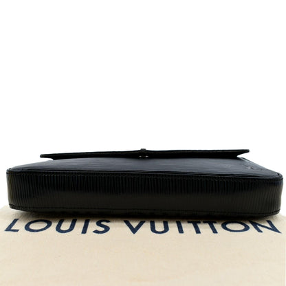 LOUIS VUITTON Felicie Pochette Epi Crossbody Bag Black