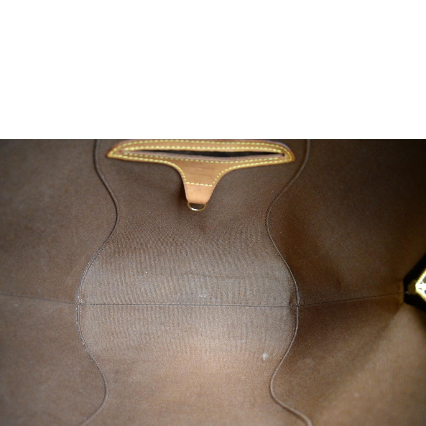 LOUIS VUITTON Ellipse MM Monogram Canvas Satchel Bag Brown