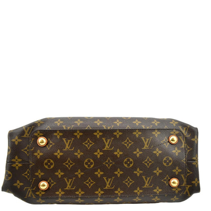 LOUIS VUITTON Olympe Monogram Canvas Satchel Shoulder Bag Brown