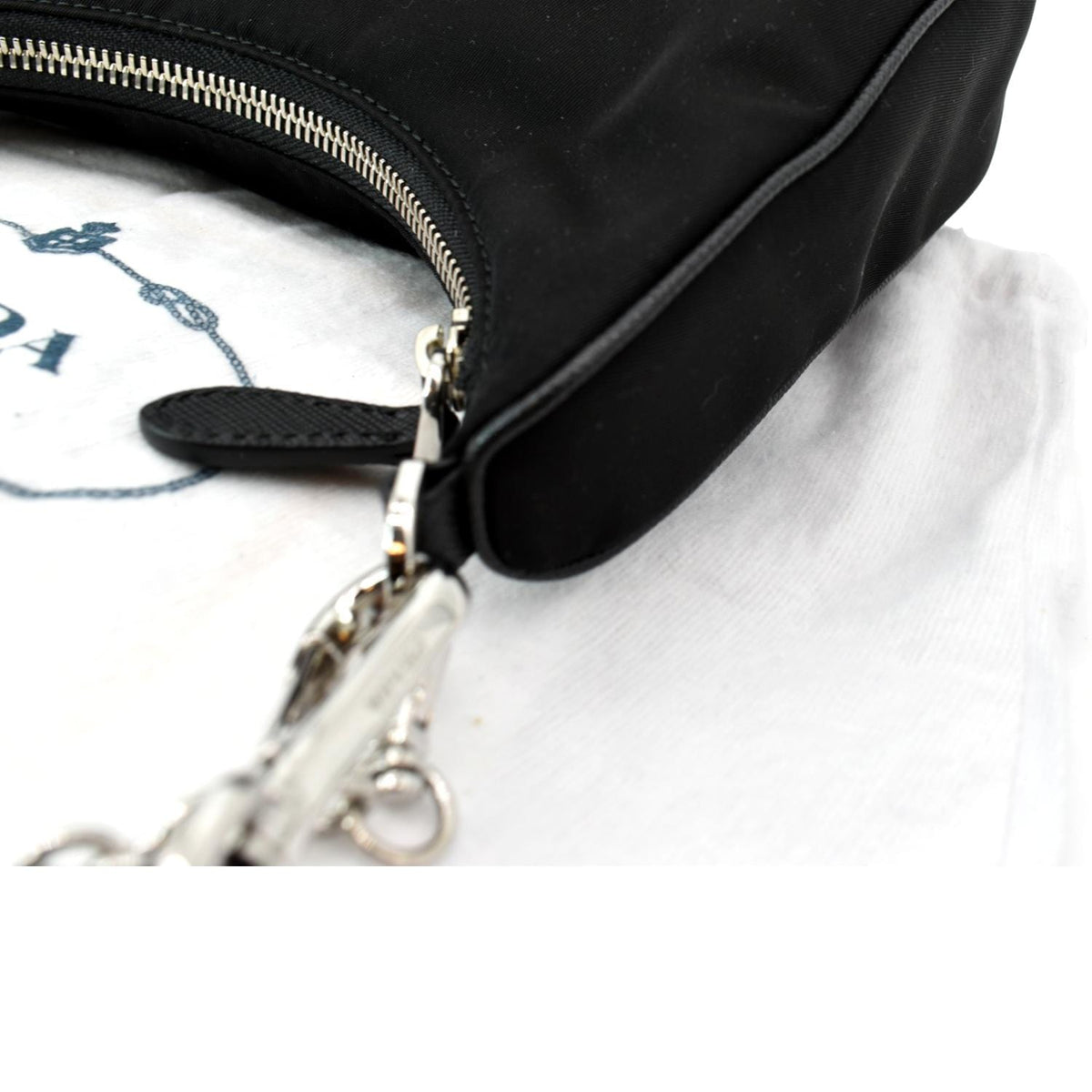 PRADA Re-Edition 2005 Nylon Shoulder Bag Black