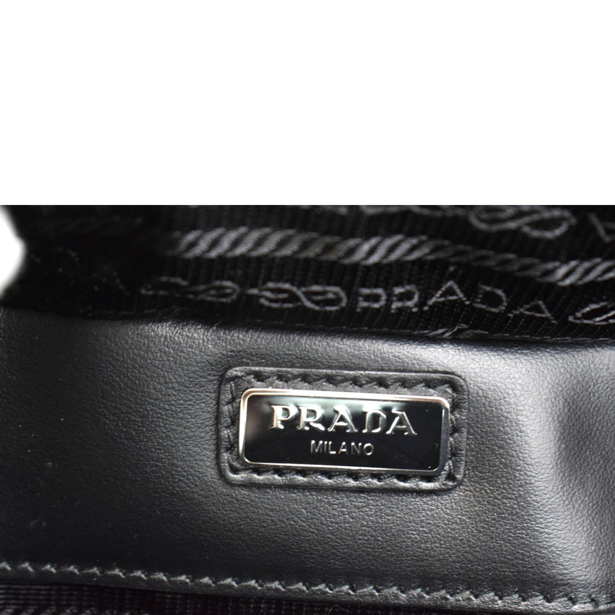 PRADA Brique Patent Leather Crossbody Bag Black 2VH069
