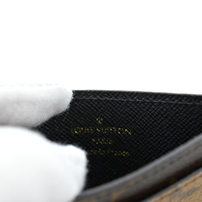 LOUIS VUITTON Monogram Canvas Card Holder Brown