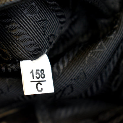 PRADA Re-Nylon Saffiano Leather Crossbody Bag Black