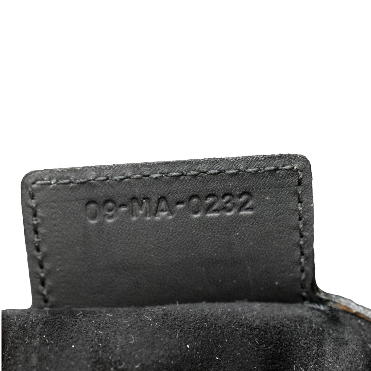 CHRISTIAN DIOR Saddle Leather Satchel Bag Black