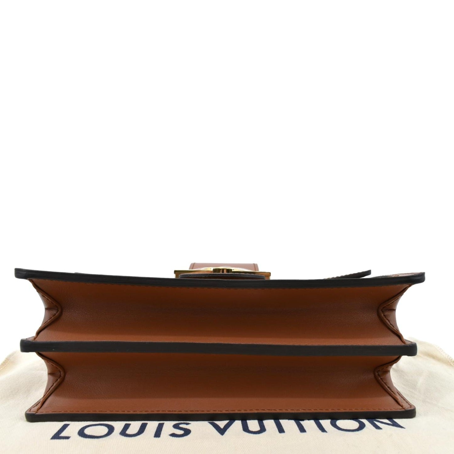 LOUIS VUITTON Dauphine MM Monogram Reverse Canvas Shoulder Bag Brown