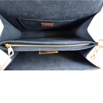 LOUIS VUITTON Dauphine MM Monogram Reverse Canvas Shoulder Bag Brown