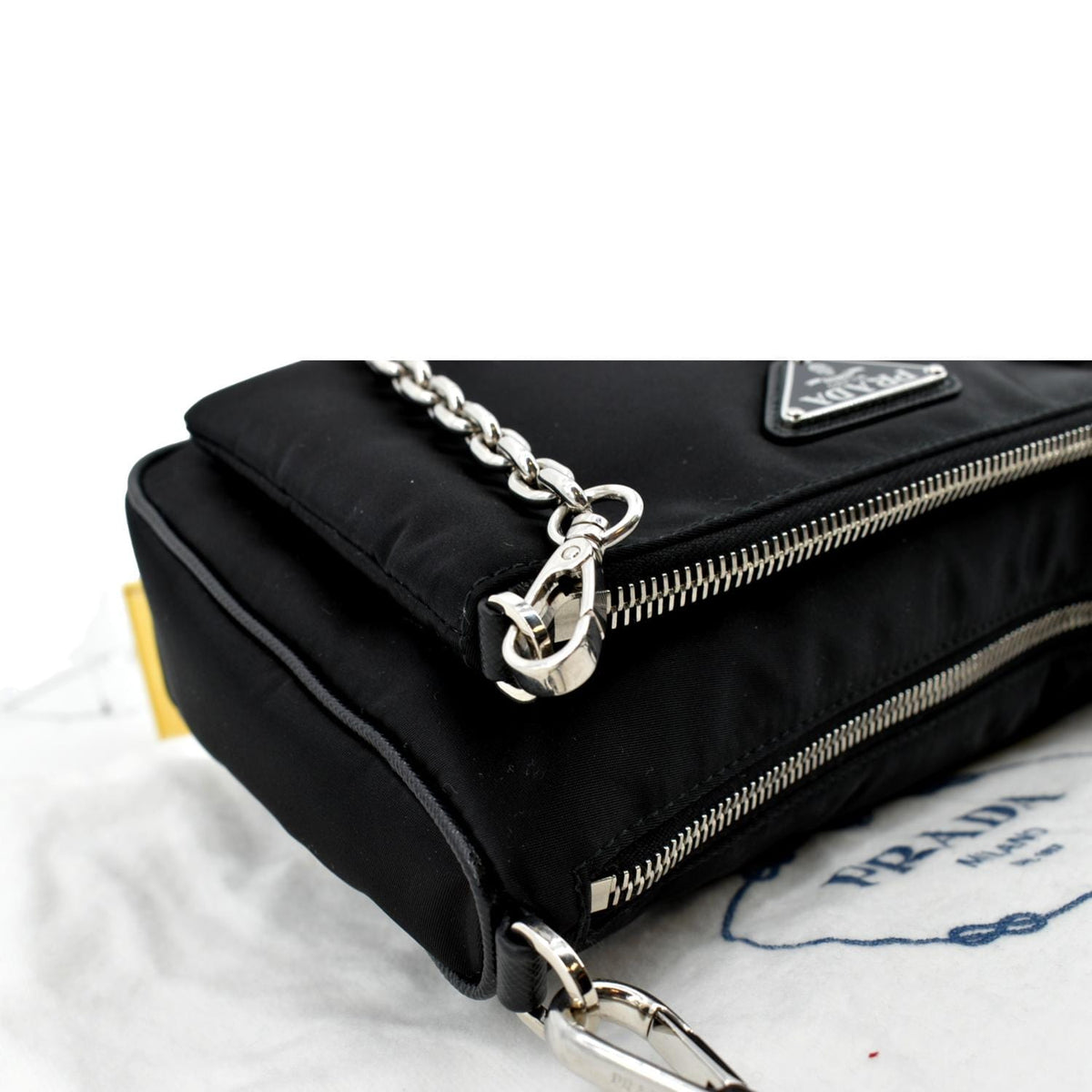 PRADA Re-Nylon Crossbody Bag Black