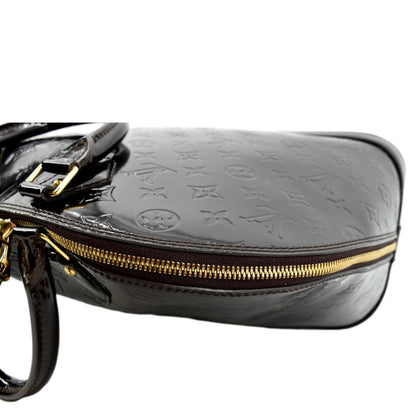LOUIS VUITTON Alma GM Monogram Vernis Leather Satchel Bag Amarante