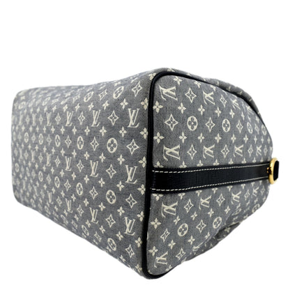 LOUIS VUITTON Speedy 30 Monogram Idylle Satchel Bag Fusain