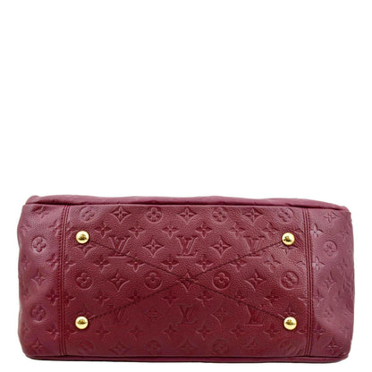 LOUIS VUITTON Artsy MM Empreinte Leather Hobo Bag Plum