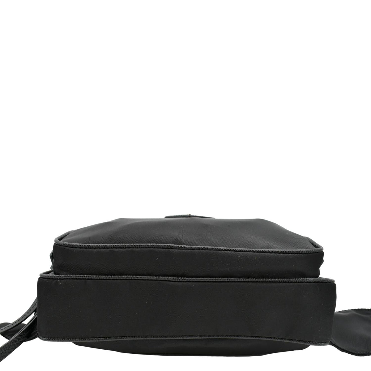 PRADA Re-Nylon Leather Belt Bag Black