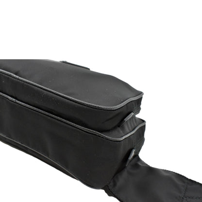 PRADA Re-Nylon Leather Belt Bag Black