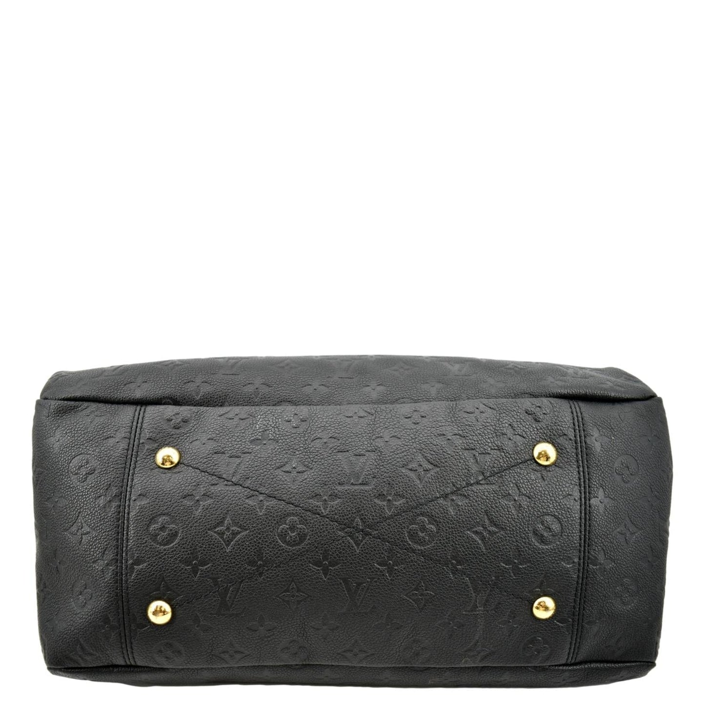 LOUIS VUITTON Artsy MM Empreinte Leather Hobo Bag Black