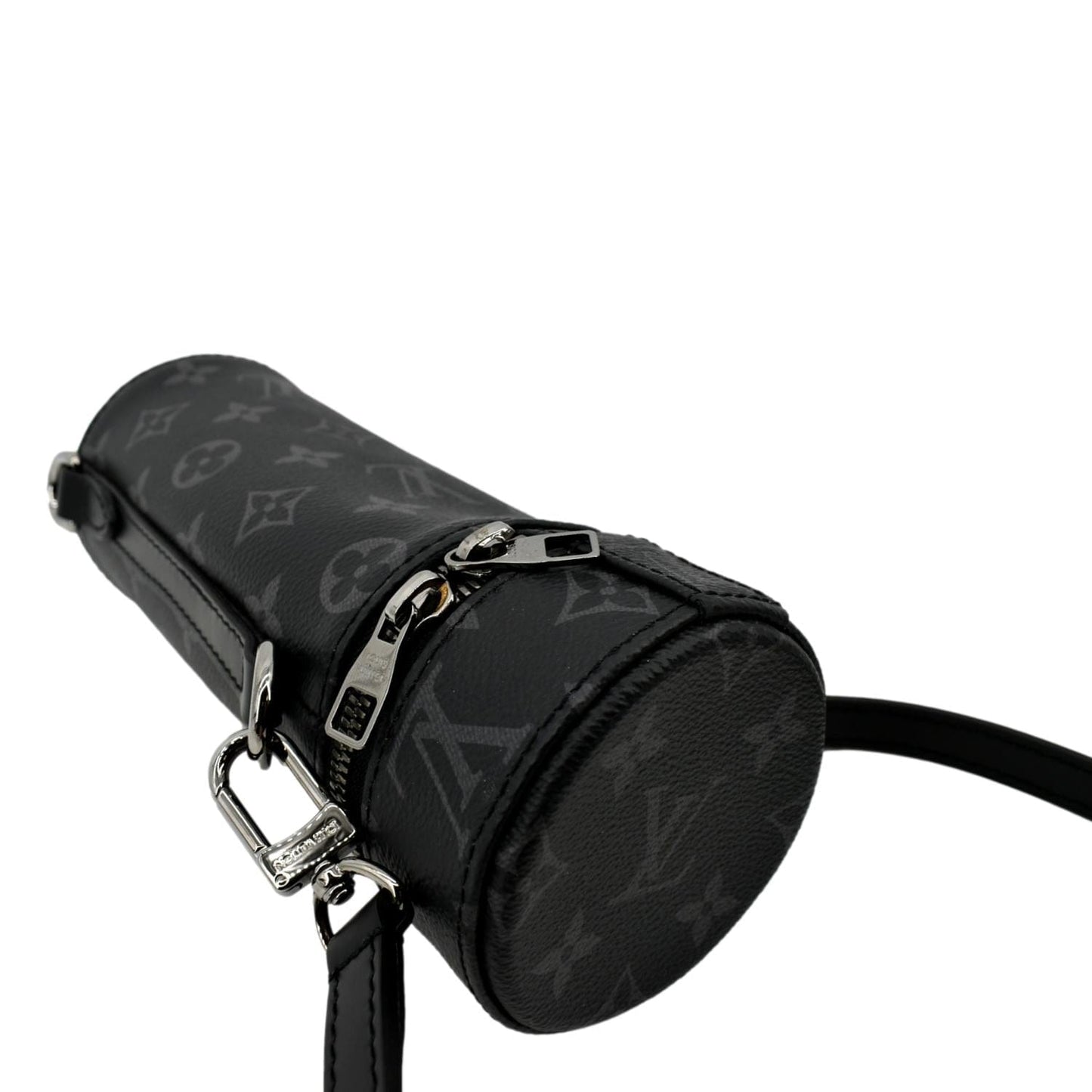 LOUIS VUITTON Monogram Eclipse Bottle Holder Black
