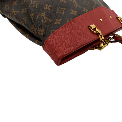 LOUIS VUITTON Pallas Shopper Chain Monogram Canvas Shoulder Bag Brown