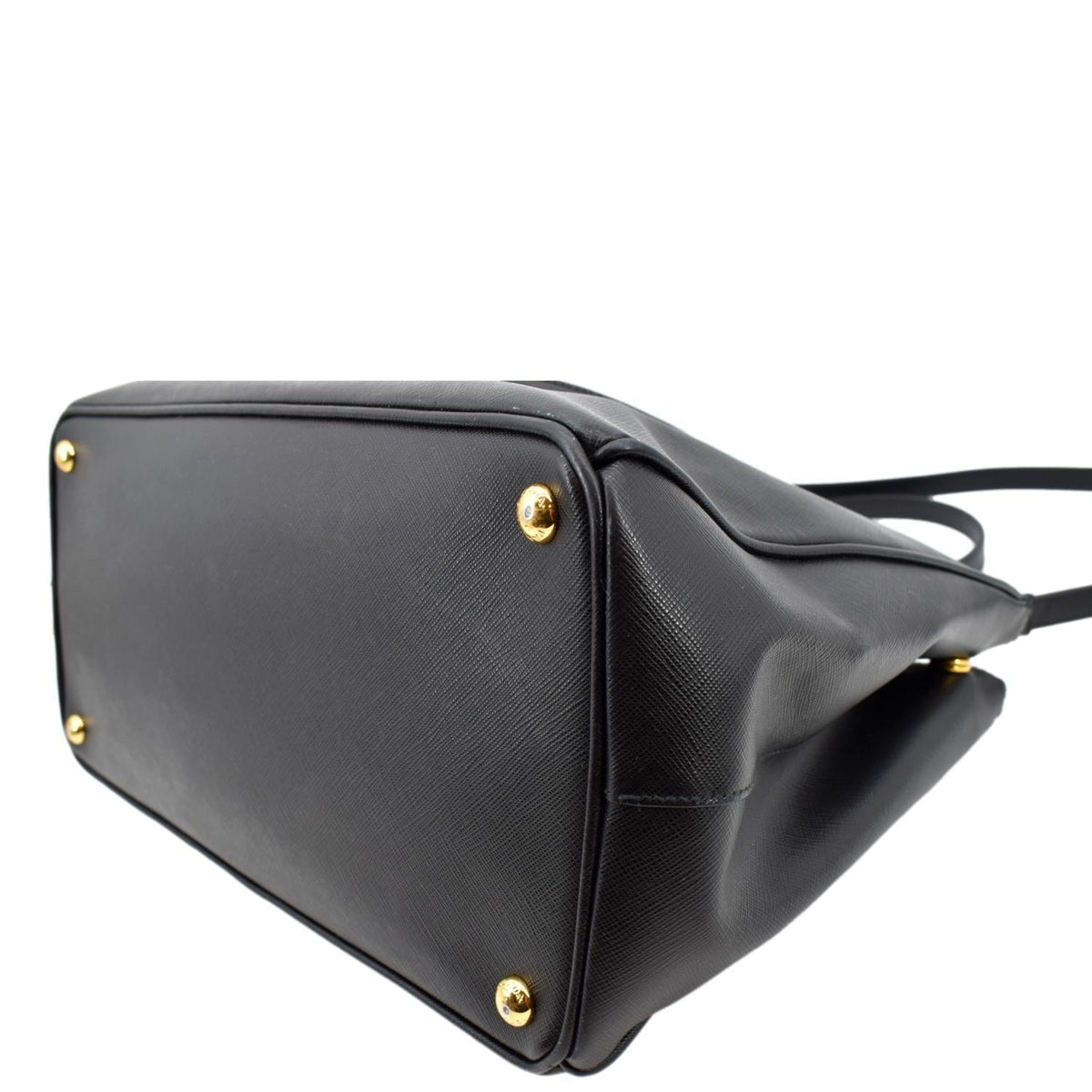 PRADA Galleria Large Saffiano Leather Tote Shoulder Bag Black