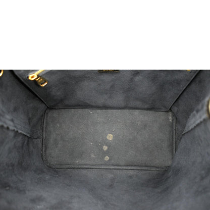 LOUIS VUITTON Neverfull MM Monogram Empreinte Tote Bag Black