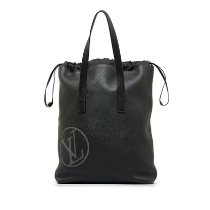 Black Louis Vuitton Taurillon Light Cabas Tote Bag