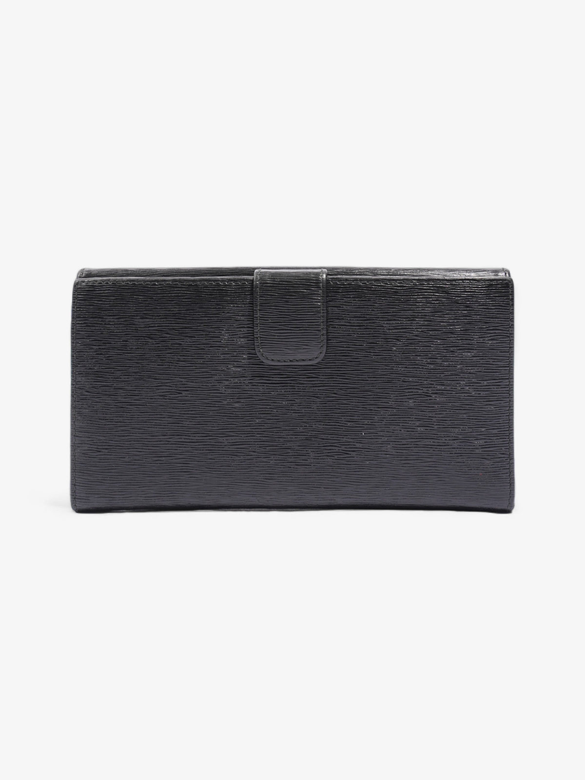 Prada Continental Flap Wallet Black Leather