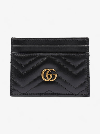 Gucci GG Marmont Card Holder Black Matelasse Leather