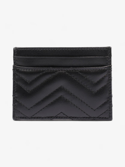 Gucci GG Marmont Card Holder Black Matelasse Leather