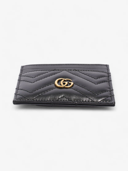 Gucci GG Marmont Card Holder Black Matelasse Leather