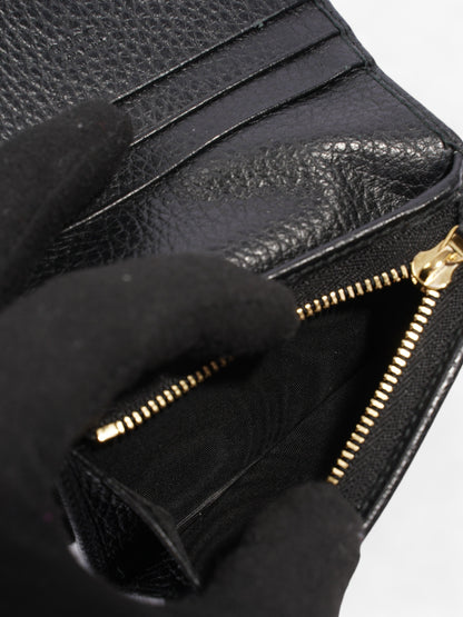 Gucci GG Marmont Card Holder Black Leather