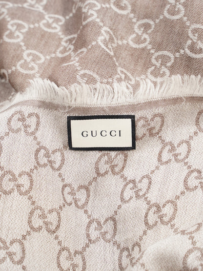 Gucci GG Guccissima Scarf GG Supreme / Beige Wool