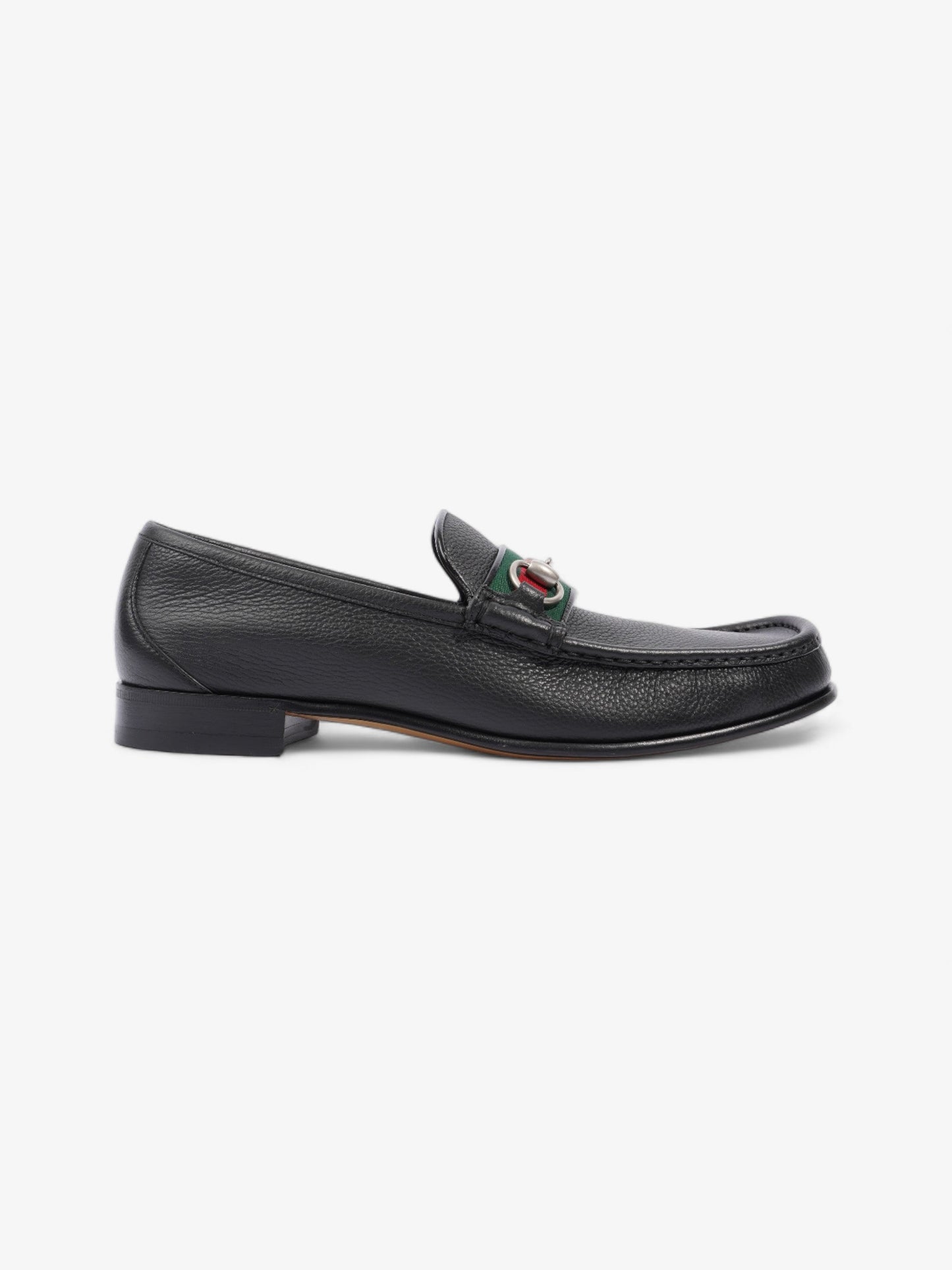 Gucci Horsebit Loafers Black / Green / Red Leather EU 45 UK 11