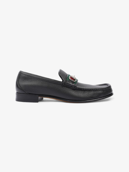 Gucci Horsebit Loafers Black / Green / Red Leather EU 45 UK 11