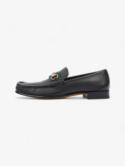 Gucci Horsebit Loafers Black / Green / Red Leather EU 45 UK 11