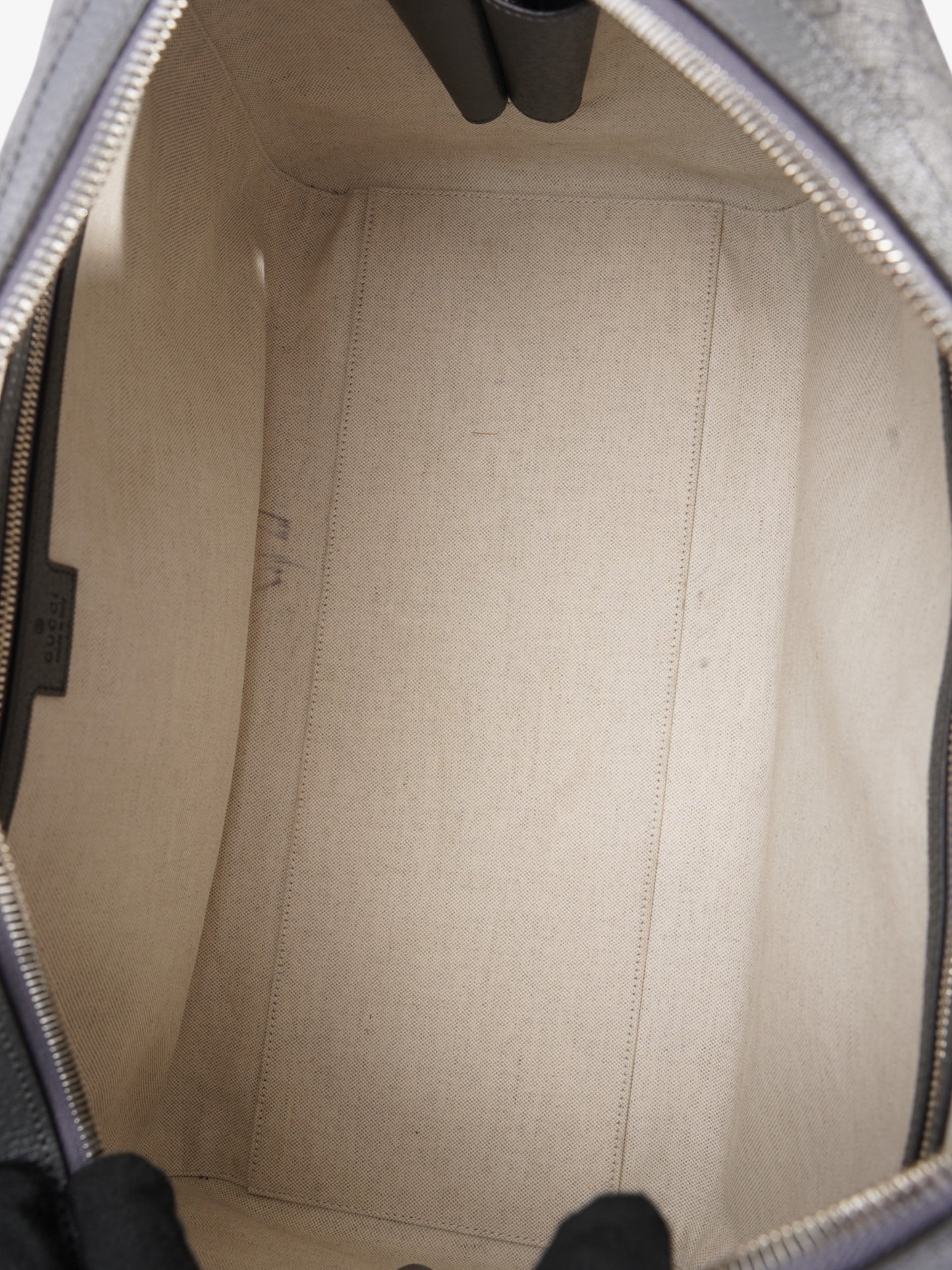 Gucci Ophidia Duffle Bag GG Supreme / Grey Coated Canvas Large