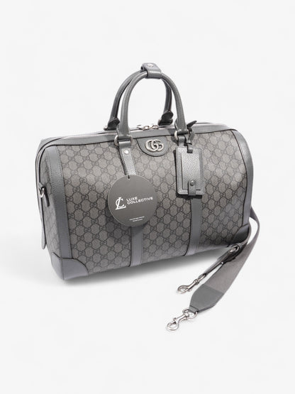 Gucci Ophidia Duffle Bag GG Supreme / Grey Coated Canvas Large