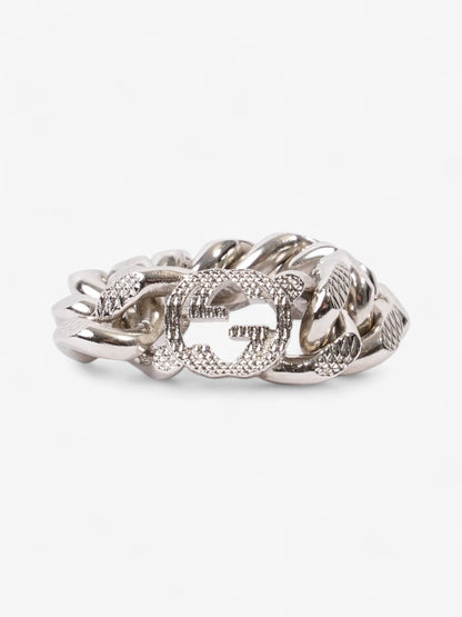 Gucci Interlocking G Gourmette Chain Ring Palladium Palladium Small (Circumference - 54mm)