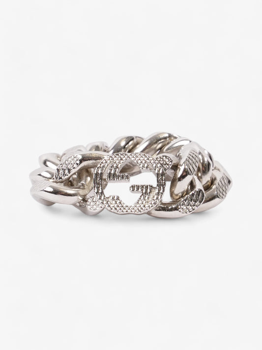Gucci Interlocking G Gourmette Chain Ring Palladium Palladium Small (Circumference - 54mm)