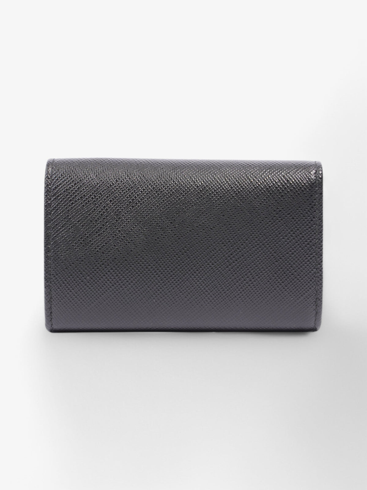 Prada Key Holder Black Saffiano Leather