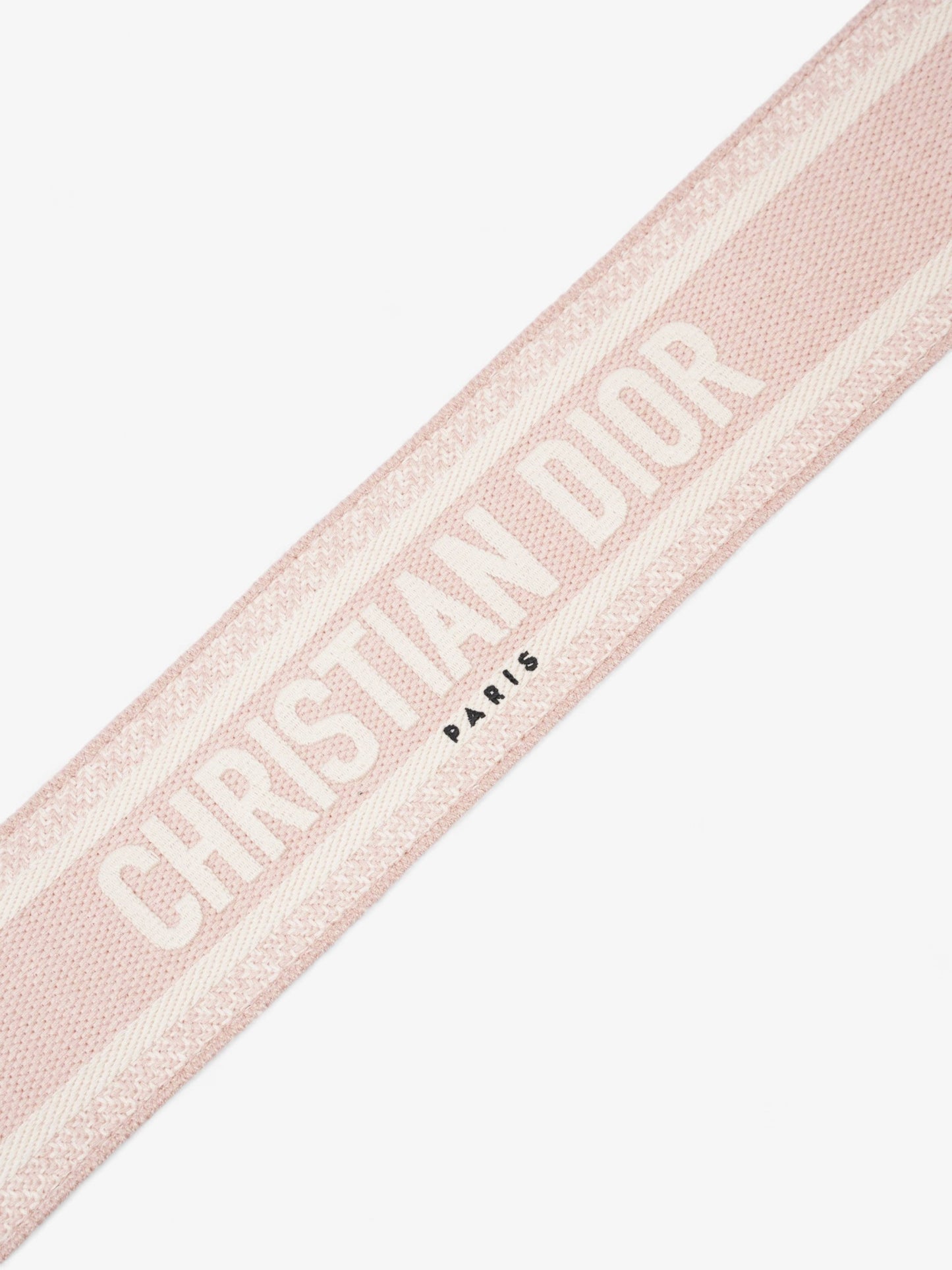 Christian Dior Embroidered Strap Pink / cream Canvas